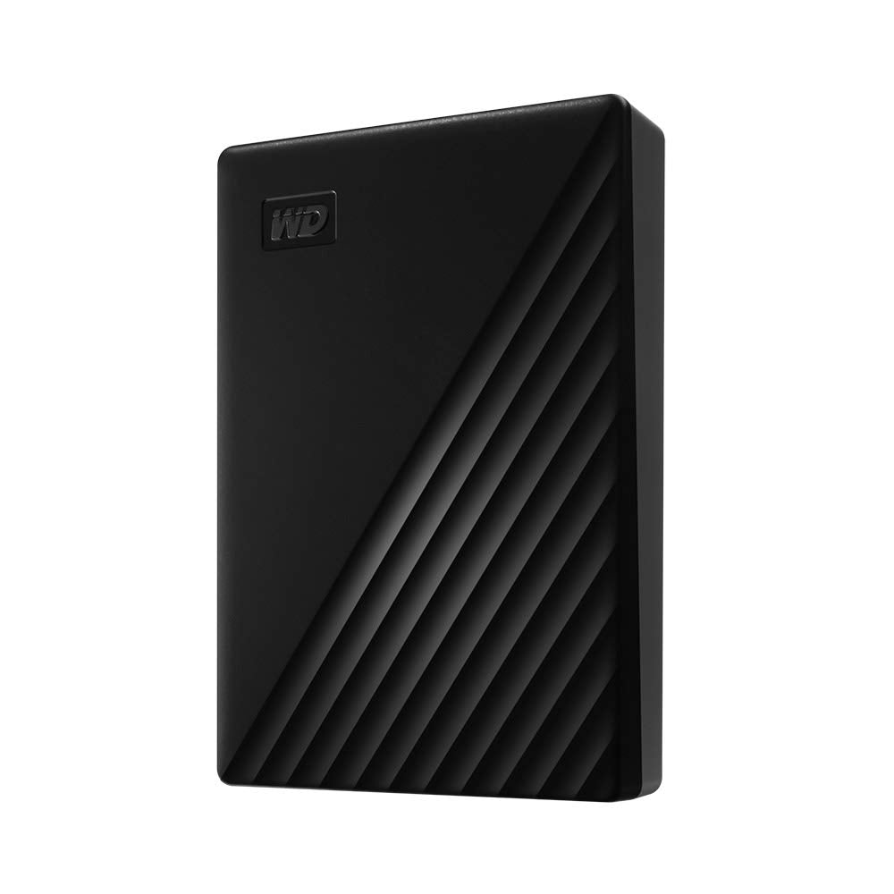 WD My Passport external hard drive 5 TB (portable storage, slim design, downloadable software, automatic backups, password protection) Black - also compatible with PC, Xbox, and PS4.