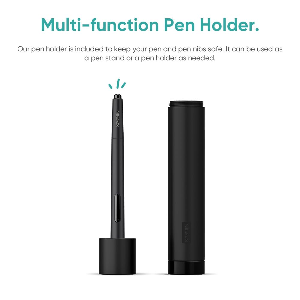 XP-Pen Artist 12 graphic display, graphic monitor, drawing pen tablet, pen display. 1920 x 1080 HD IPS with touch bar. Drawing pen with eraser for remote learning and home office.