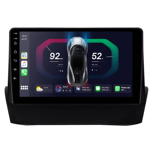 ACAVICA 2+32GB 9 inch Android 12 Radio for Ford Fiesta MK6 2008-2016 GPS Navigator Sat NAV with Wireless Carplay Bluetooth WiFi DSP USB FM Steering Wheel Control (Radio for Ford Fiesta MK6)