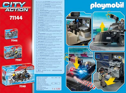 PLAYMOBIL | City Action | SWAT terrain vehicle | with light and sound | Toy for children aged 5 and up | 71144