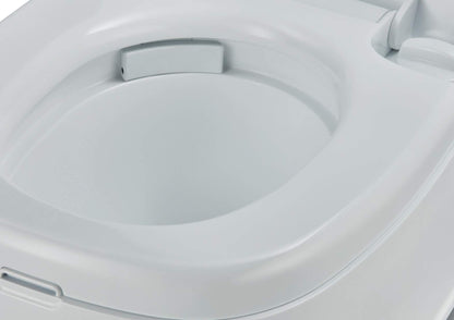 Enders Camping Toilet SUPREME Mobile WC Chemical Toilet, integrated holder for toilet paper, flush and waste tank, with ventilation button, comfortable seating height of 44cm #4999