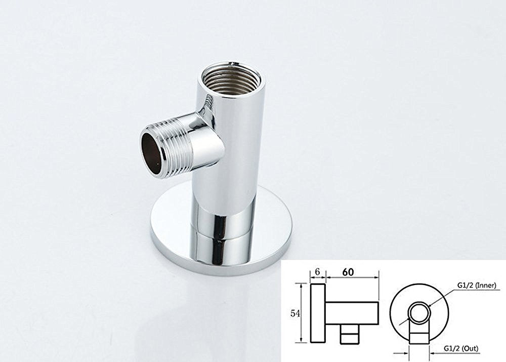 Hiendure® 20cm Wall Mount Rain Shower Head Set with Shower Arm and Hose Round Stainless Steel, Chrome Plated