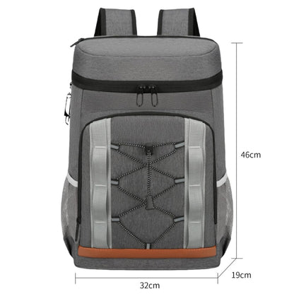 LANHUIYY Cool Backpack 30L Cooler Bag Backpack Thermo Backpack Picnic Backpacks Cool Bag Large Insulated Cooler Bag Men Women for Picnics/BBQs/Camping/Outings/Shopping (Dark Gray, 30L)