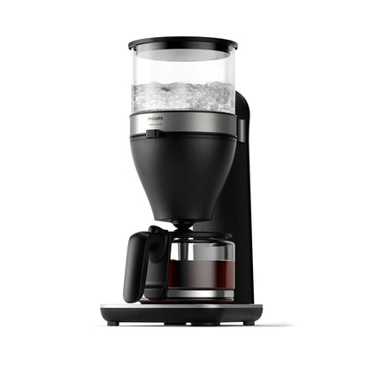 Philips filter coffee maker - 1.25-liter capacity, up to 15 cups, Boil & Brew, black/silver (HD5416/60)