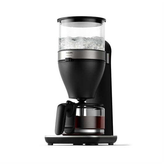 Philips filter coffee maker - 1.25-liter capacity, up to 15 cups, Boil & Brew, black/silver (HD5416/60)