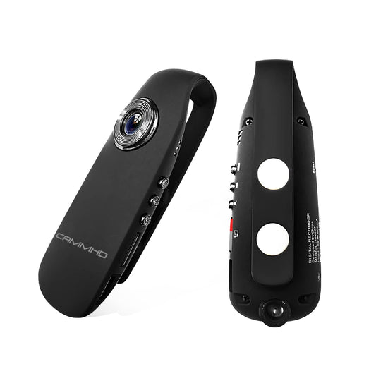 CAMMHD 1080P 64GB Body Camera Full HD Portable Bodycam One-Key Recording Motion Detection, 3-7 Hours Recording, Support OTG Connection (Max Support 512GB)