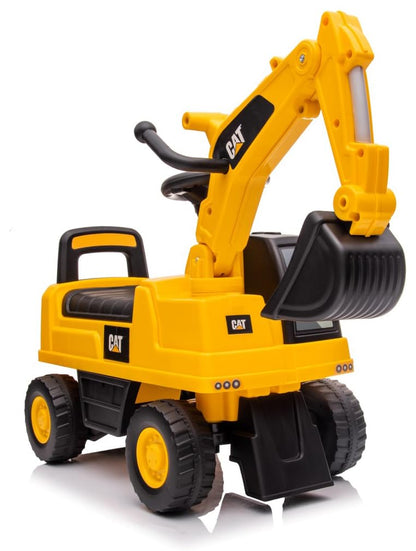 Sun baby sit-on excavator with built-in storage compartment, digger for kids, kids excavator with 2 sound buttons, sandbox digger, ride-on excavator, shovel excavator, suitable for children aged 1 year and older.