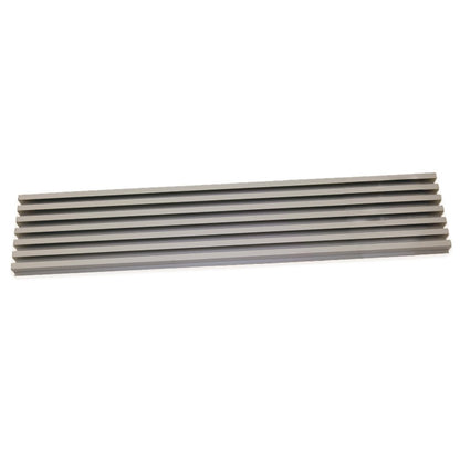 Emuca 8934869 Ventilation grille for refrigerator/stove made of stainless aluminum anodizing.