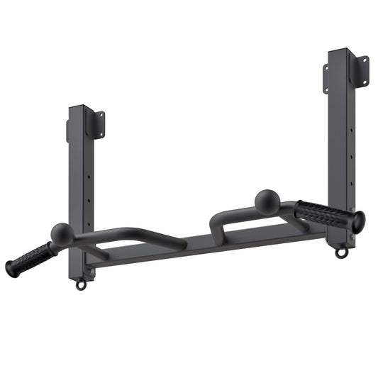 Kipika Multifunctional Joist Mounted Pull Up Bar, 4 levels of height adjustment, Multi-angle grip, Chin Up Bar Joist Mount, Home Gym Workout Strength Training Equipment