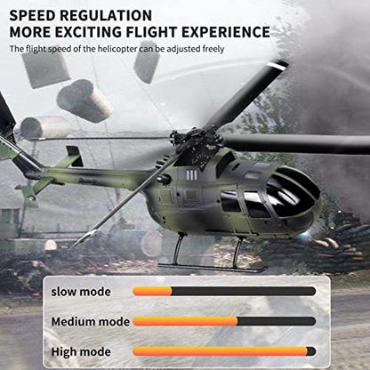 KKnoon Helicopter RTF Remote Control Helicopter Indoor Outdoor Aircraft Gift for Beginners Kids Adults, 2.4 GHz Toy, Gray