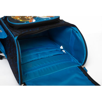 Familando Transformers school backpack set complete 8-piece with pencil case and gym bag, ergonomic school bag for boys and girls 1st to 4th grade.
