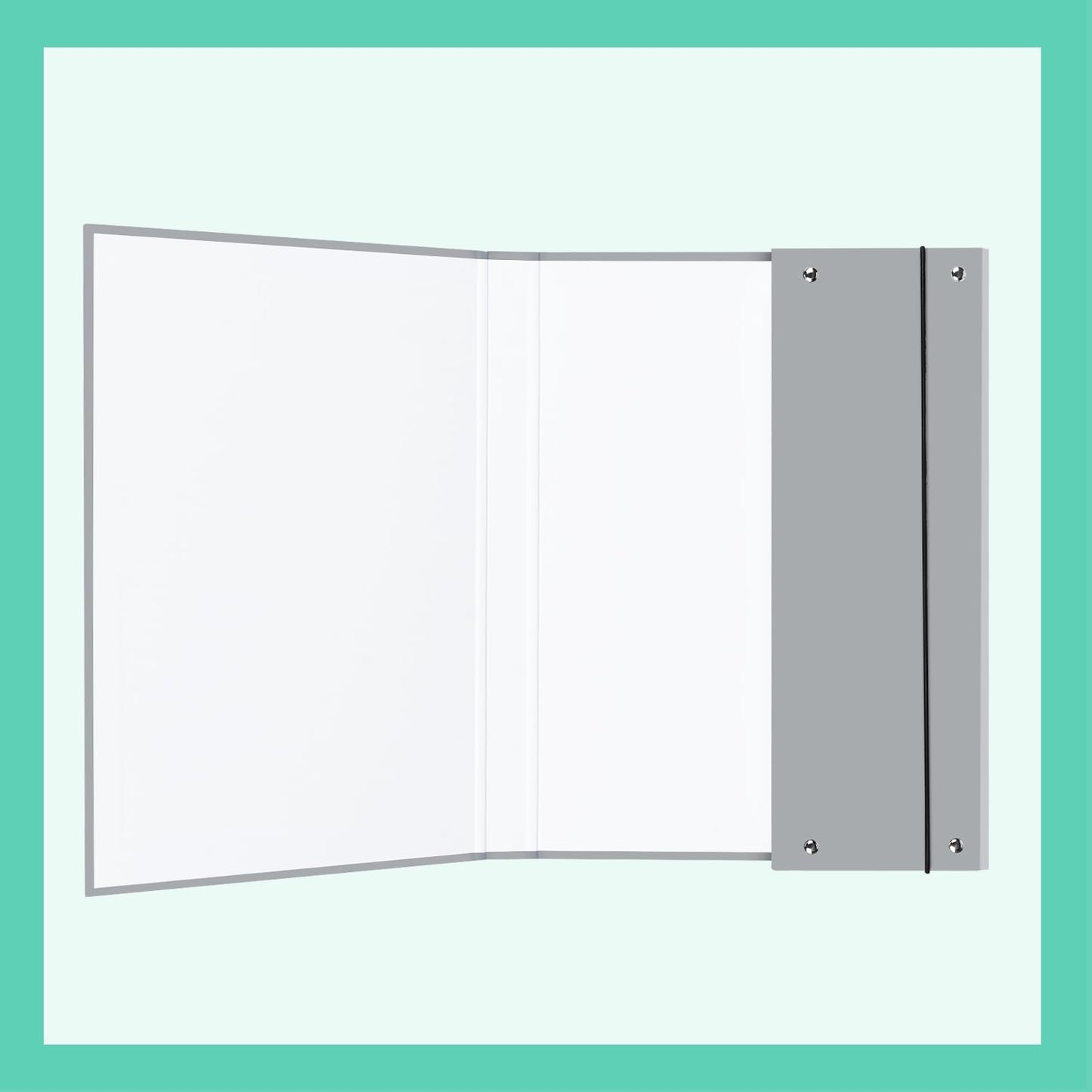 Baagl folder for school backpack A4 - folder for children with rubber band and inner flaps - folder, collection box with elastic band for boys (digger)