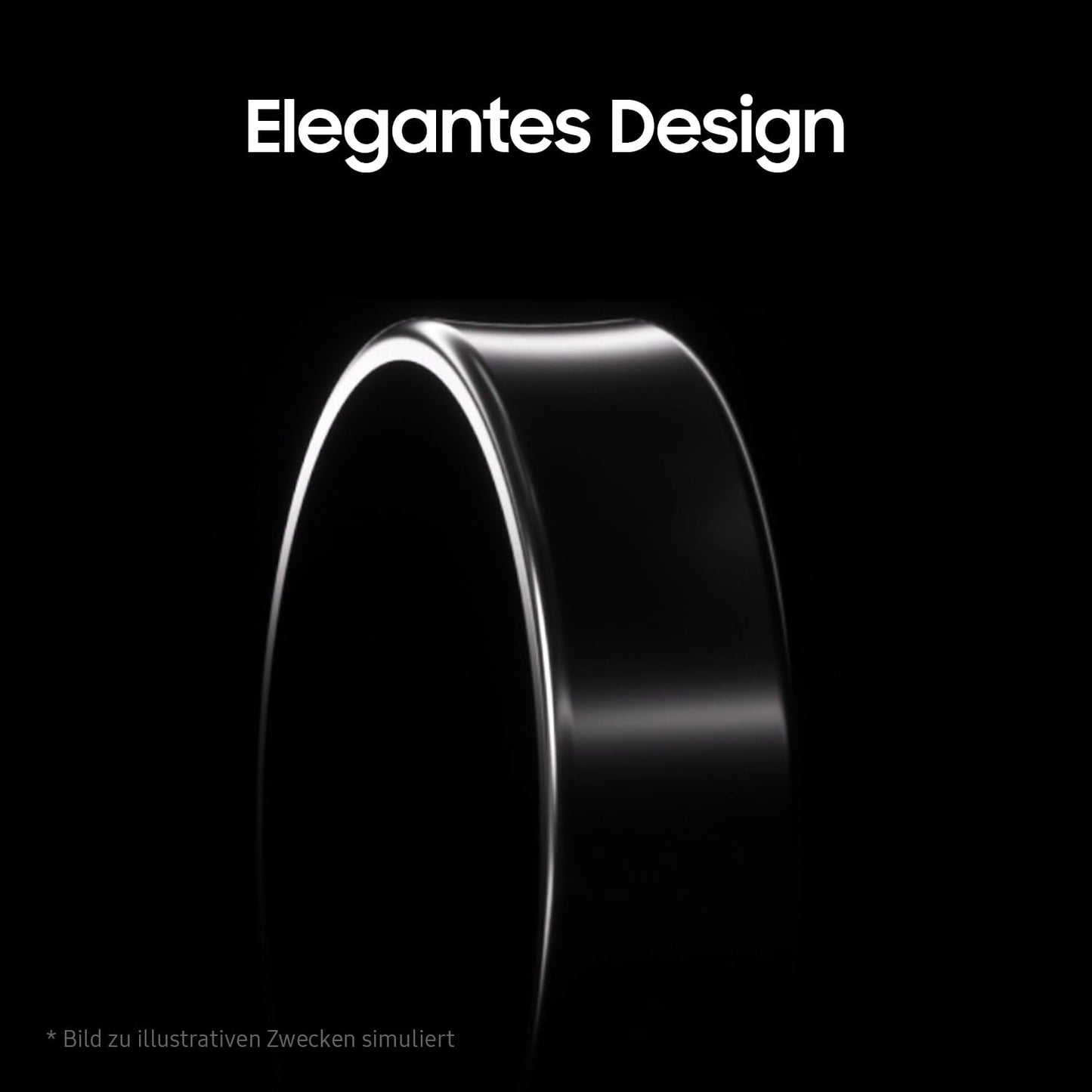 Samsung Galaxy Ring, smart ring with titanium case, Samsung Health with AI, sleep tracker, fitness tracker, size 10 (US), titanium silver.