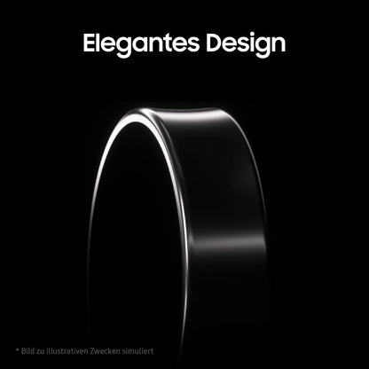 Samsung Galaxy Ring, smart ring with titanium case, Samsung Health with AI, sleep tracker, fitness tracker, size 10 (US), titanium silver.