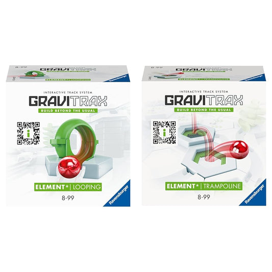Ravensburger GraviTrax Element Looping 22412 - GraviTrax expansion for your marble run & GraviTrax Element Trampoline 22417 - GraviTrax expansion