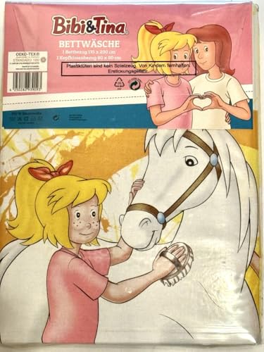 Tex idea bedding Smooth Bibi and Tina Blocksberg 135 x 200 Zipper Gift New - All-In-One-Outlet-24 -