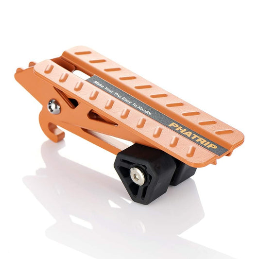 PHATRIP Car Doorstep Folding Car Door Pedal Foldable Ladder Easy to Access Roof Universal Doorstep Fits vehicles with U-shaped latches SUV, Jeep, RV, Orange, Alloy Steel