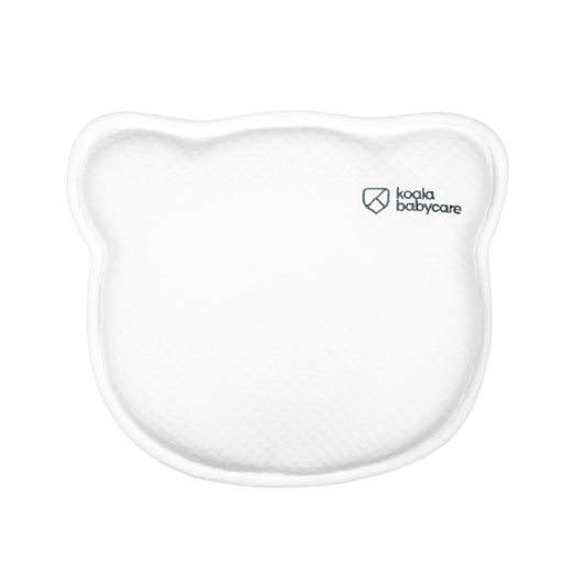 KOALA BABYCARE Baby Pillow for Plagiocephaly, removable (with 2 pillowcases), helps to prevent and treat flat head syndrome. Made of memory foam - White - Registered Design KBC®