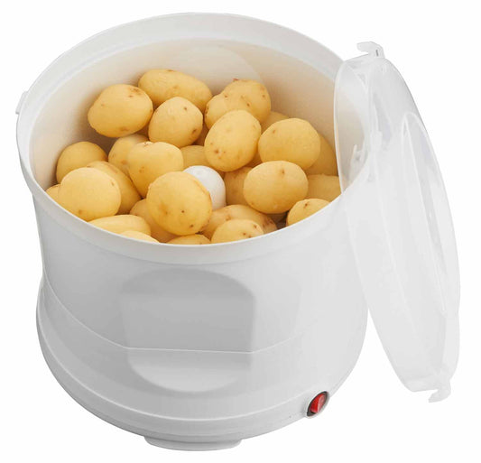 MELISSA 1622007 Potato peeler machine, electric potato peeler, plastic, white