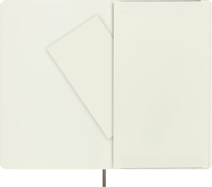 Moleskine Classic Notebook, Lined, Soft Cover with Elastic Closure, XL 13 x 21 cm, Brown, 192 Pages
