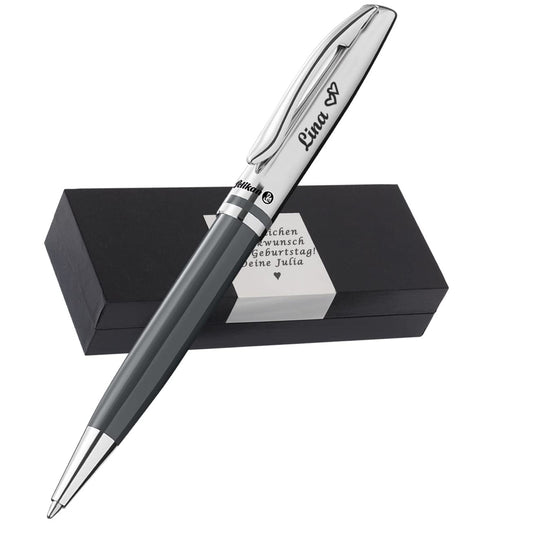Pelikan ballpoint pen with engraving as a gift & symbol with gift packaging Jazz Classic Warm Grey PS18 - now customize online!