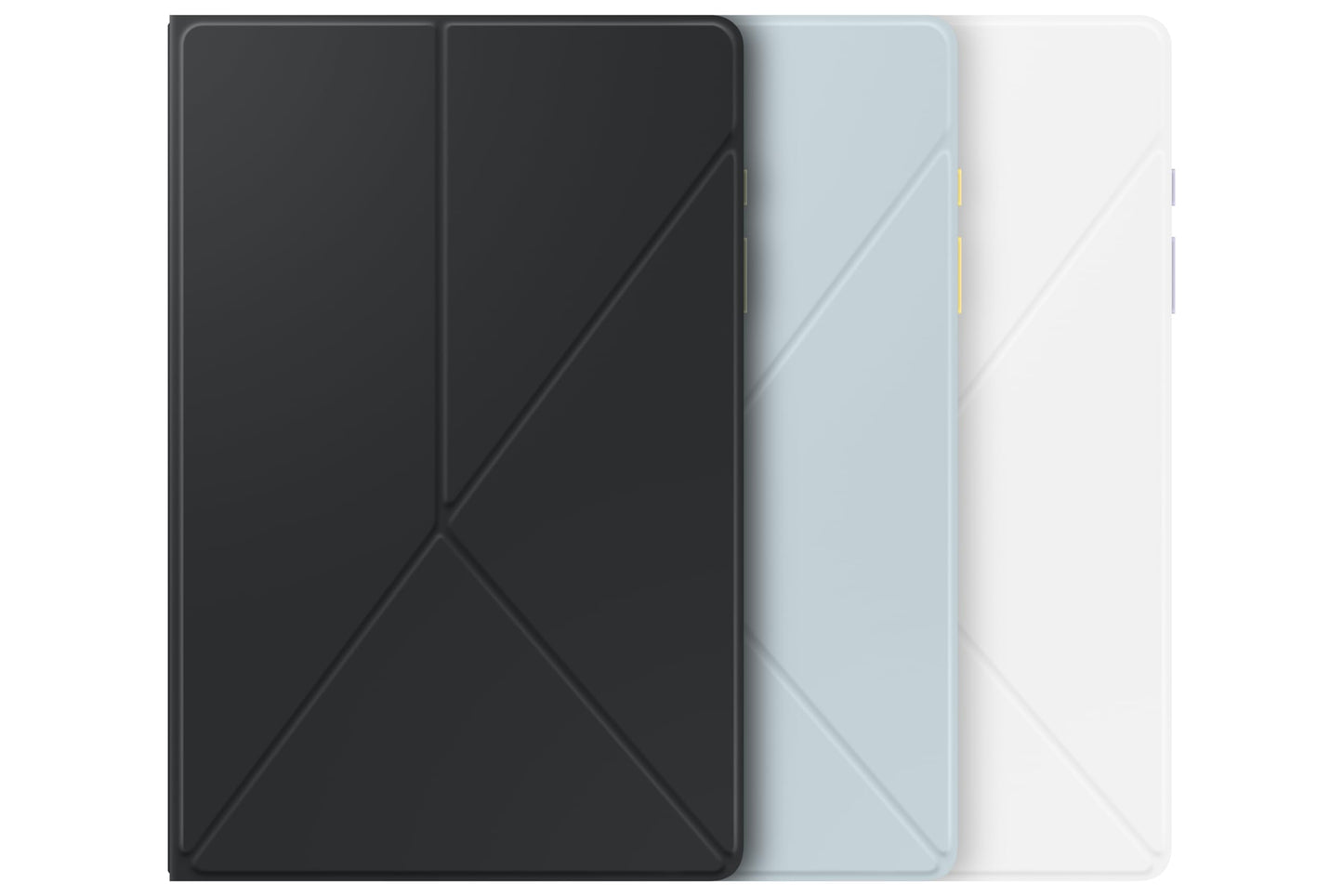Samsung Book Cover EF-BX210 for Galaxy Tab A9, tablet cover, slim, lightweight design, stylish protection, two practical stand options, black.