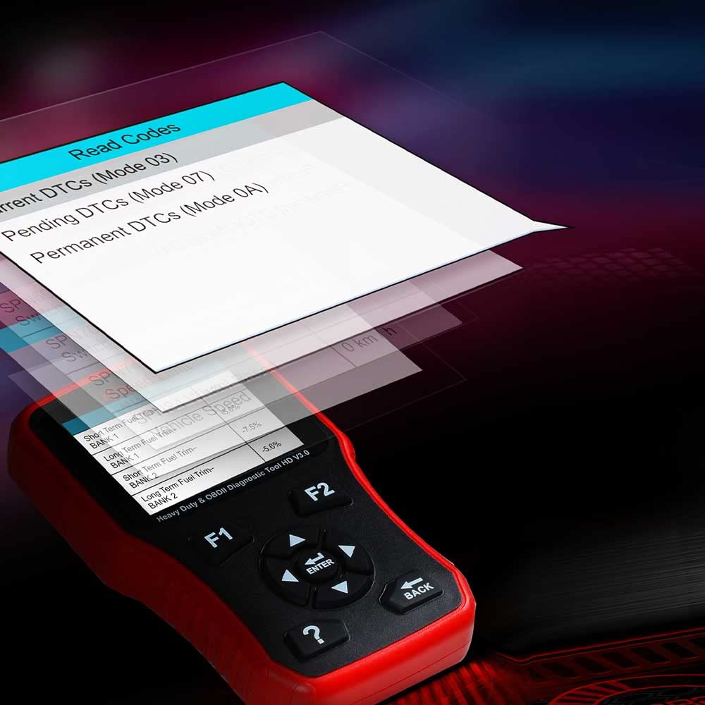 iCarsoft HD V3.0 is a professional and powerful diagnostic tool for trucks and commercial vehicles.