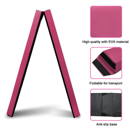 HomeSun Floating Beam 240cm Foldable Balance Beam Gymnastics Balance Beam Exercise Fitness Training Gymnastics for Home (Pink, 240cm)