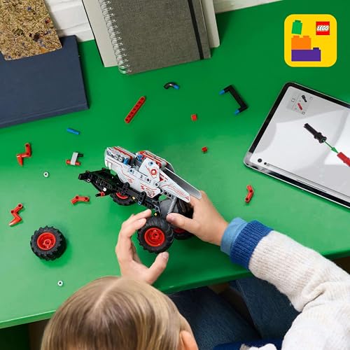 LEGO Technic Monster Jam ThunderROARus, toy monster truck with pull-back function, building toy for kids, gift for boys and girls ages 7 and up 42200