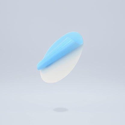 KROPP Self-Adhesive Diffuser Films for LED lamps, 8 cm circular cut, milk glass film for beautiful appearance and light diffusion, set of 9 pieces.