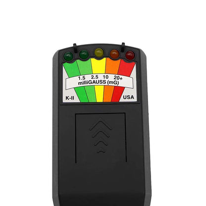 Iriisy Electromagnetic Radiation Detector, Gauss Meter EMF electromagnetic field K2 radiation detector, portable EMF magnetic field monitor, 5 LED Gauss Meter (black)
