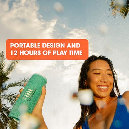 JBL Flip 6 Bluetooth Speaker - Red - Waterproof, portable speaker with 2-way speaker system for powerful sound - Play wireless music for up to 12 hours.