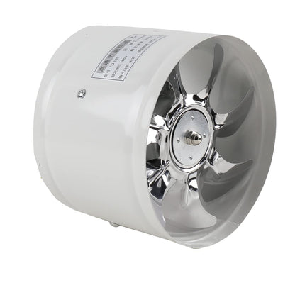 ECUTEE duct fan exhaust fan 8" air supply/exhaust fan 200mm inline duct fan air extractor industrial fan suction low energy consumption for bathroom kitchen white