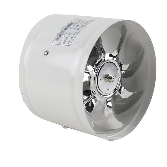 ECUTEE duct fan exhaust fan 8" air supply/exhaust fan 200mm inline duct fan air extractor industrial fan suction low energy consumption for bathroom kitchen white