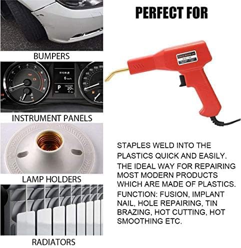 150W Plastic Welding Machine Car Bumper Repair Set Auto Bumper Repair Machine, 800pcs Hot Stapler Welding Repair Machine Repair Kit for Car Bumper/Parts