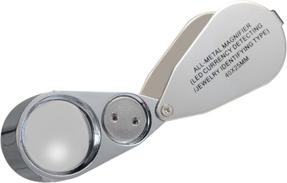 40x illuminated jewelry loupe with LED light (LED currency detection/jewelry identification)