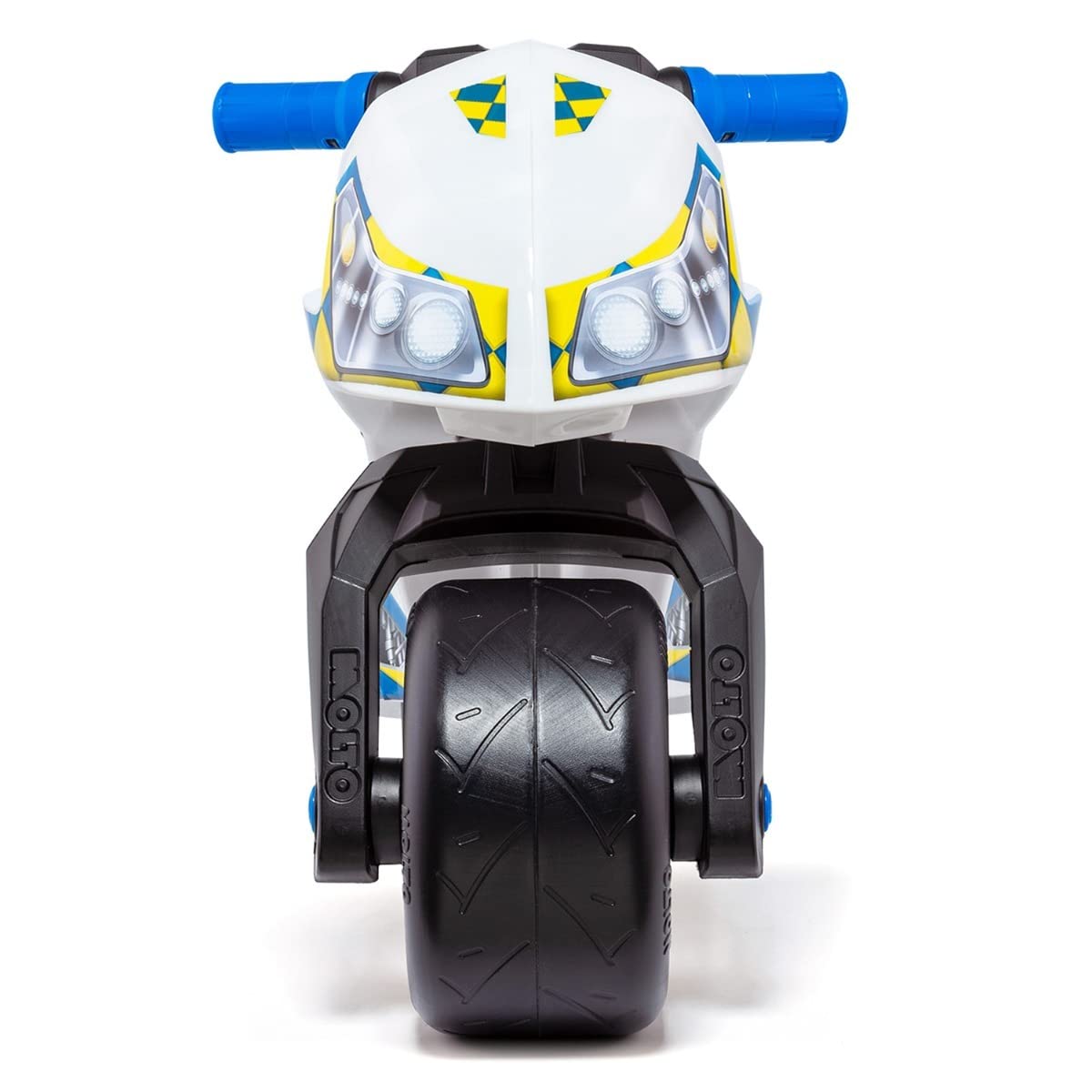 VERY | White Police Dirt Cross Scooter | Off-road scooter | Safe and sturdy children's toy | Promotes healthy child development | +18 months
