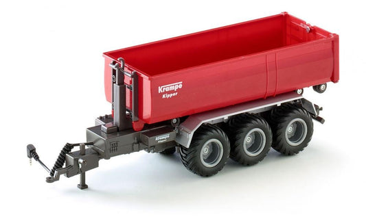 siku 6786, 3-axle hooklift chassis with container, 1:32 scale, remote controlled, for SIKU CONTROL vehicles with trailer hitch, metal/plastic, red