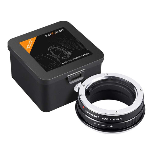 K&F CONCEPT MAF to EOS R lens adapter is compatible with Sony Alpha A Mount (and Minolta AF) lenses on EOS R cameras.