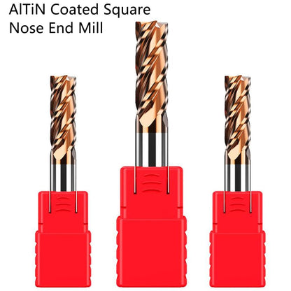 ASNOMY VHM cutter 18mm shank cutter carbide, AlTiN coated 55 HRC 4 cutting edges, drilling, milling, finishing, plunging, CNC, tungsten carbide