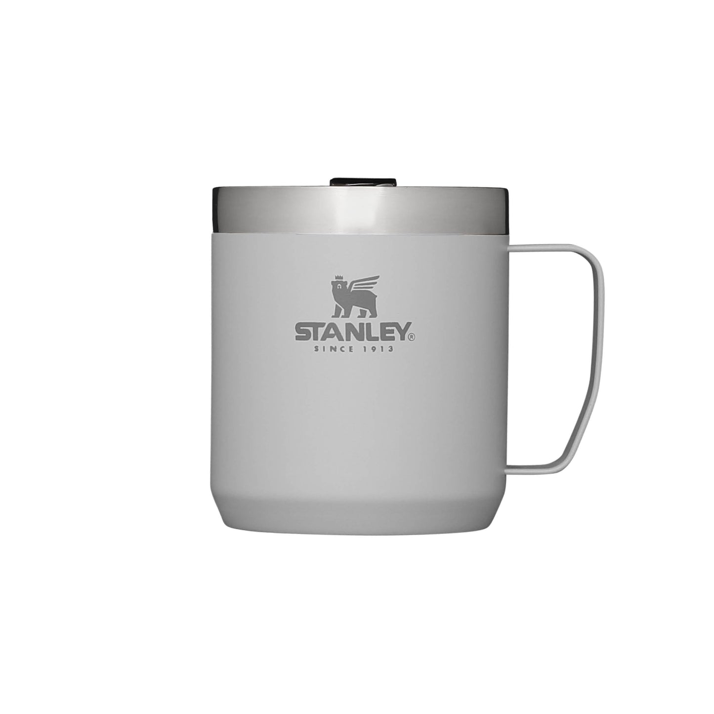 Stanley Classic Legendary Camp Mug Thermos 12 oz - Keeps hot for 1.5 hours - Cold for 3 hours - BPA free - Dishwasher safe - Stainless steel travel coffee mug - Ash