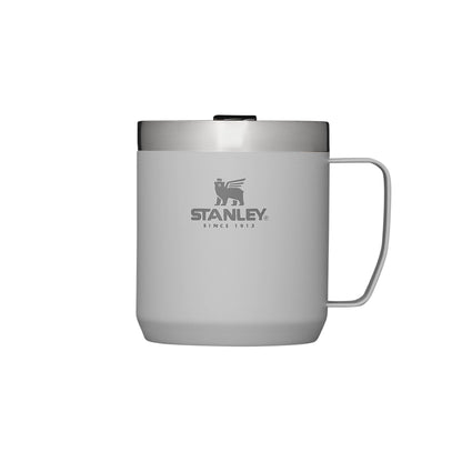 Stanley Classic Legendary Camp Mug Thermos 12 oz - Keeps hot for 1.5 hours - Cold for 3 hours - BPA free - Dishwasher safe - Stainless steel travel coffee mug - Ash