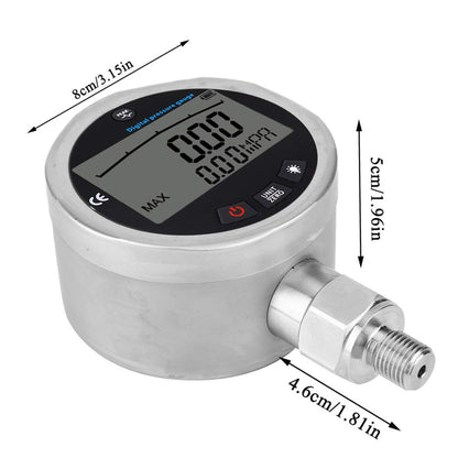 3.15 Digital Hydraulic Pressure Gauge made of stainless steel, 10000 Psi, Hydraulic Pressure Gauge, 10000 PSI, 400 Bar, 0-40 MPa, with G1/4 connection, Hydraulic Pressure Gauge Testing Device