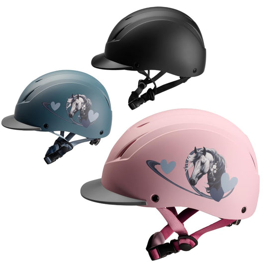 PFIFF Unisex Youth Riding Helmet ProtectionX, Black, S