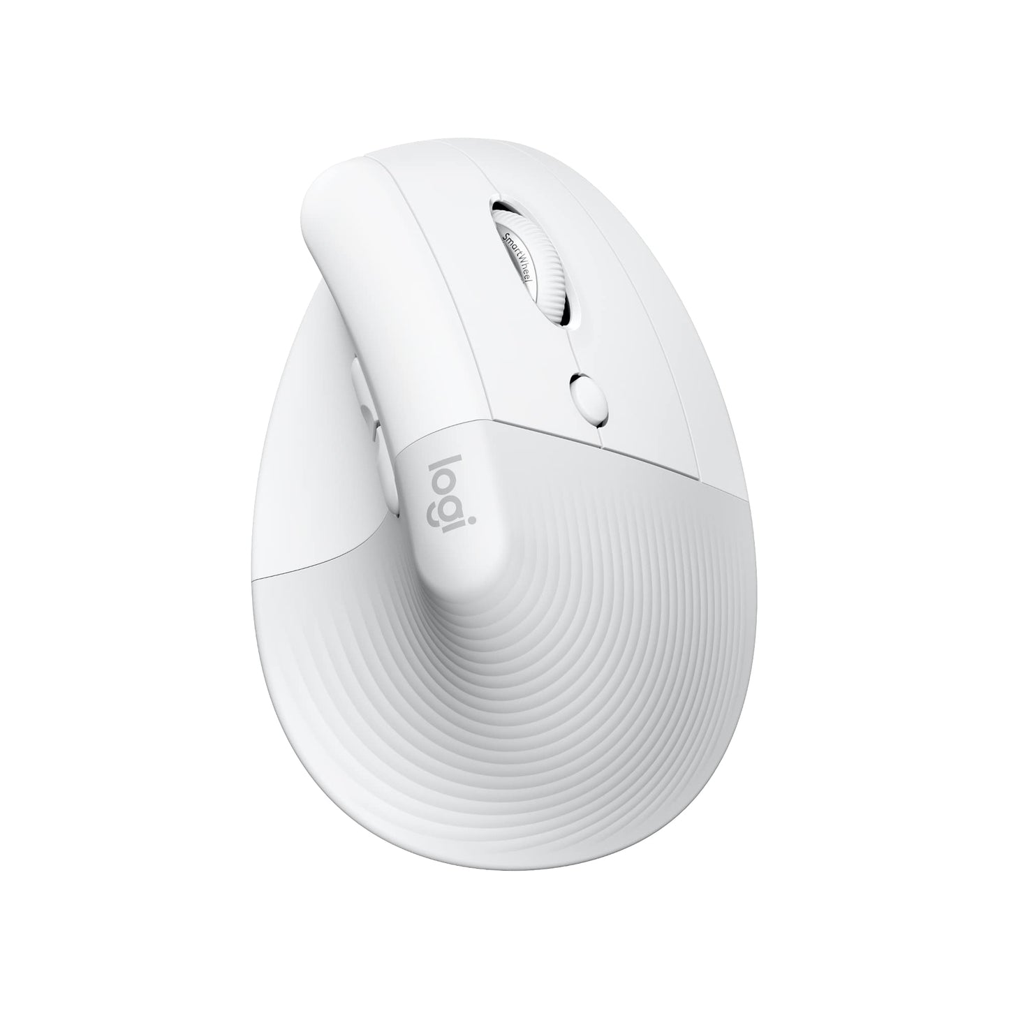 Logitech MX Vertical for Mac, Wireless Ergonomic Mouse, Bluetooth, Quiet Clicks, Silent Smartwheel, 4 Customizable Buttons, Compatible with macOS/iPadOS/MacBook/iMac/iPad - White