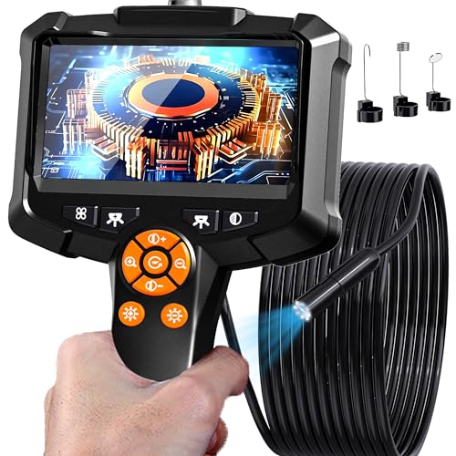 Daxiongmao Endoscope, 11 cm (4.3 inch) endoscope camera with light, IP67 waterproof, 1080 HD inspection camera, snake camera, 5m endoscope camera, gadgets for men.