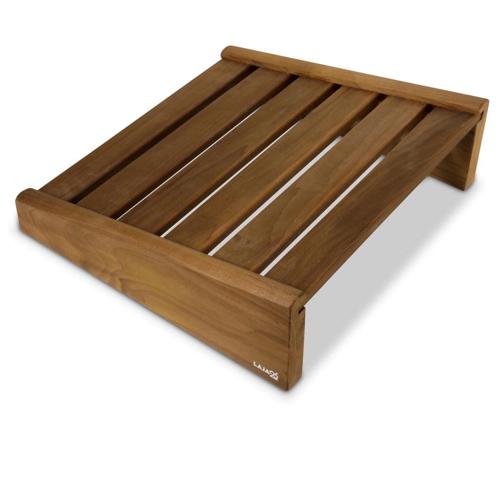 LaJa26 sauna headrest Thermo FSC aspen wood - ideal for neck and shoulders - durable - ergonomic - relaxing and long-lasting - can also be used as a back or footrest - handmade in Europe