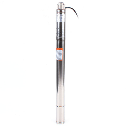 LENJKYYO 2 inch 220V submersible deep well pump 55M sand-resistant well pump stainless steel pump max flow 1000l/h pipe pump for industrial garden agriculture irrigation