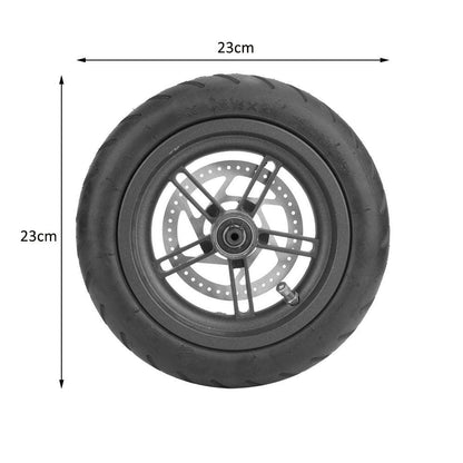 VOBOR Rear Wheel Scooter Tire, Disc Brake Tire with Hub and Brake Disc M365 Electric Scooter Rear Tire Replacement Wheels Pneumatic Rear Wheel Tire Electric Scooter Tire