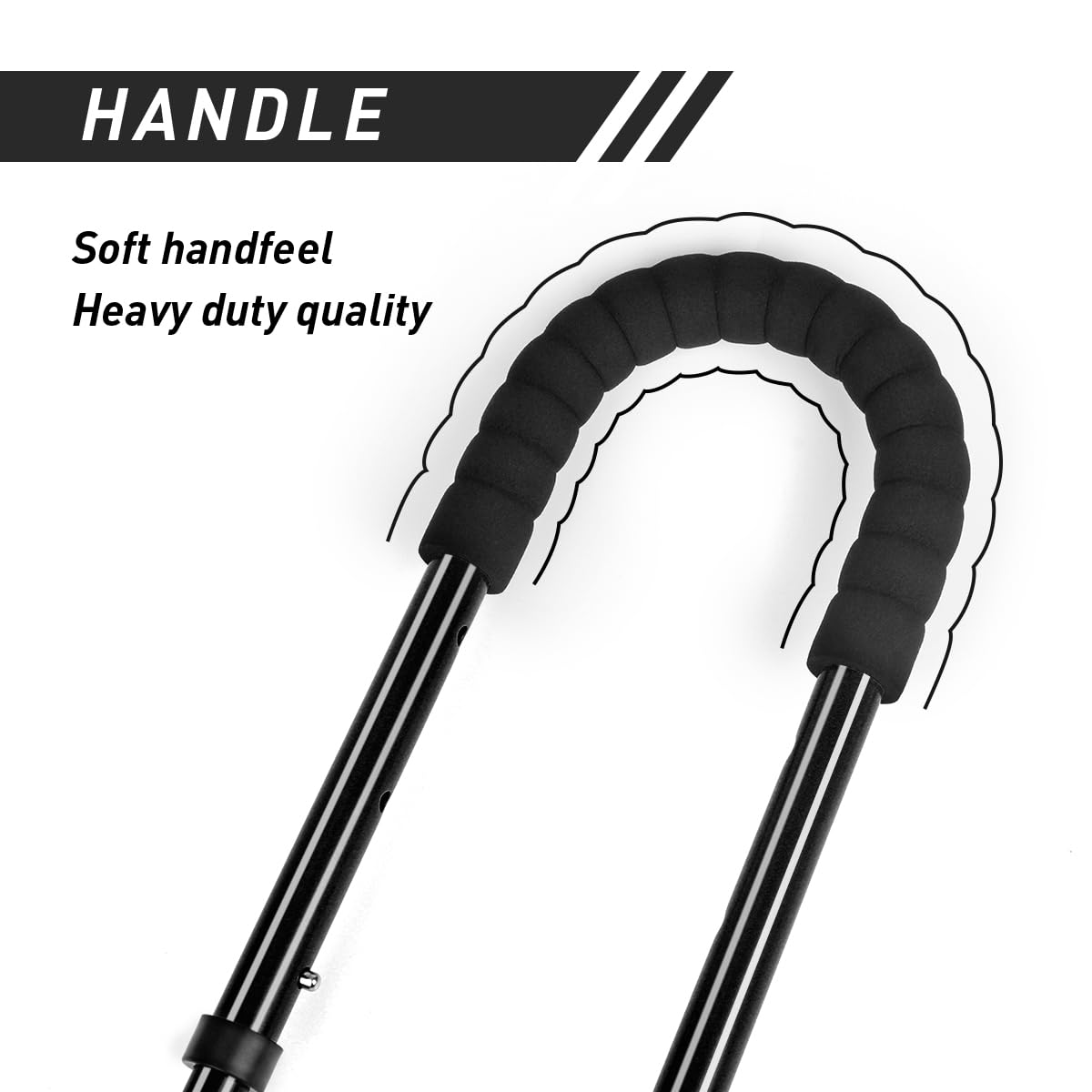 HANDSONIC bike handle for children's bike, kids bike push and bike riding learning aid pushrod non-slip safety grip bike handle